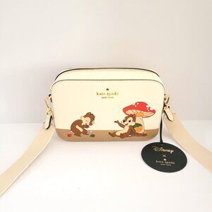 Kate Spade KL902 Disney X Chip N Dale Mini Camera Crossbody Meringue